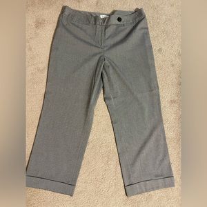 Loft Julie wide leg cropped dress pant.